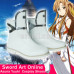 New! Sword Art Online Asuna Yuuki Shoes Cosplay